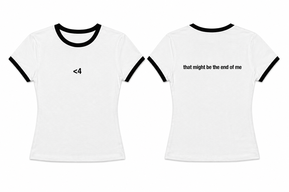 The End Ladies Ringer Tee