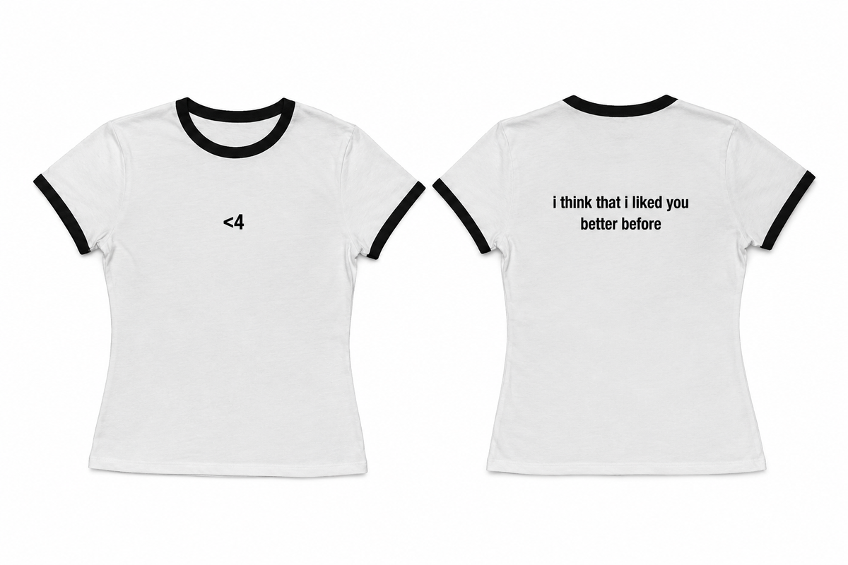 ILYBB Ladies Ringer Tee