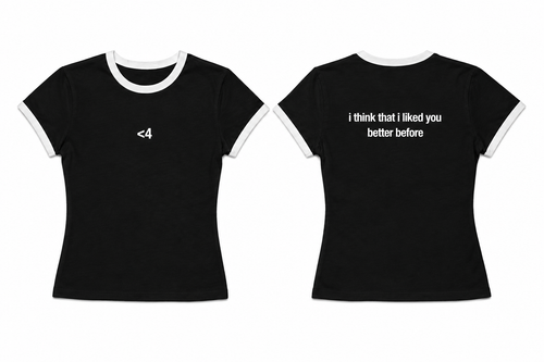 ILYBB Ladies Ringer Tee